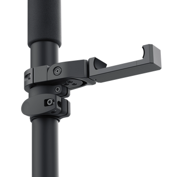 Survey Pole with a smartphone mount